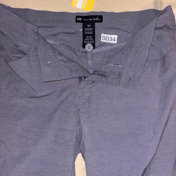 TravisMathew Other - TravisMathew Mens Grey Micro Stripe Performance Golf Pants Size 34X32 Straight